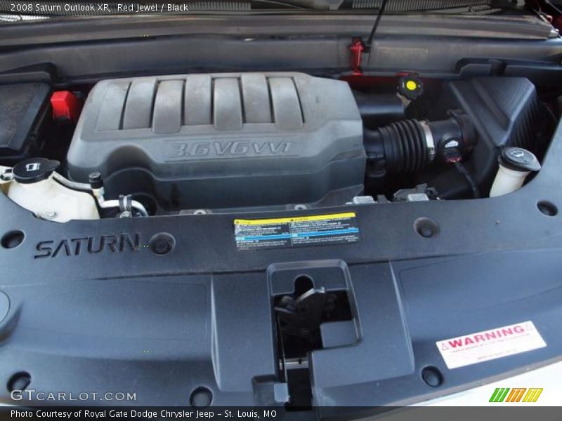 Red Jewel / Black 2008 Saturn Outlook XR