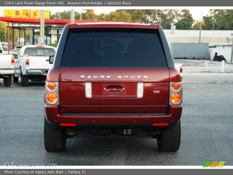 Alveston Red Metallic / Sand/Jet Black 2004 Land Rover Range Rover HSE