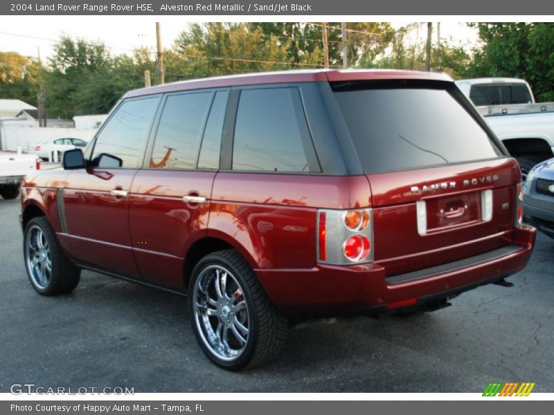 Alveston Red Metallic / Sand/Jet Black 2004 Land Rover Range Rover HSE