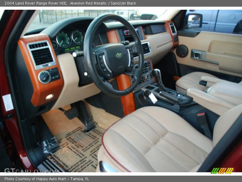 Alveston Red Metallic / Sand/Jet Black 2004 Land Rover Range Rover HSE