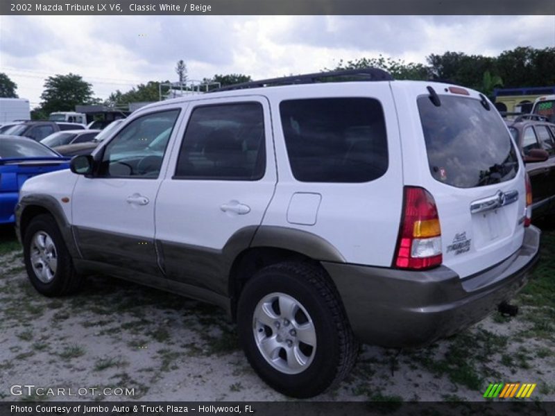 Classic White / Beige 2002 Mazda Tribute LX V6