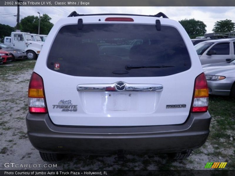 Classic White / Beige 2002 Mazda Tribute LX V6