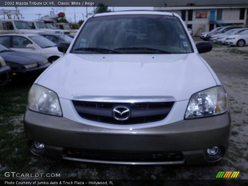 Classic White / Beige 2002 Mazda Tribute LX V6