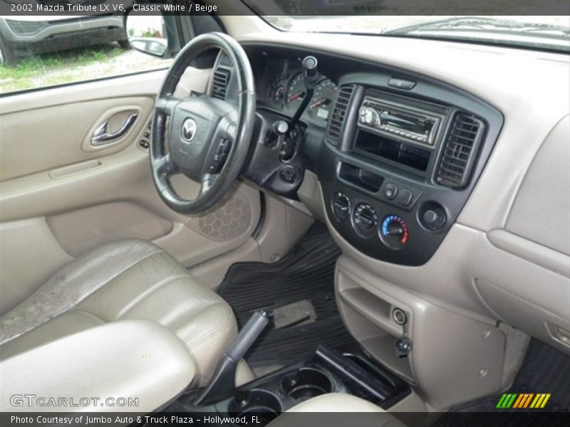 Classic White / Beige 2002 Mazda Tribute LX V6