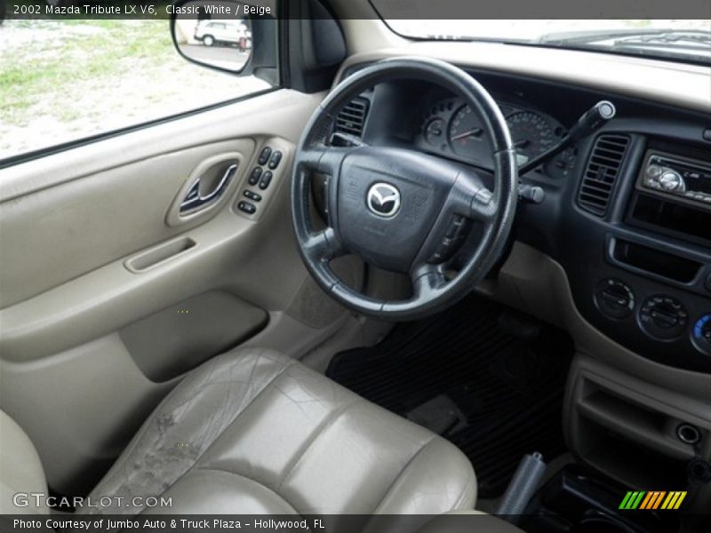 Classic White / Beige 2002 Mazda Tribute LX V6