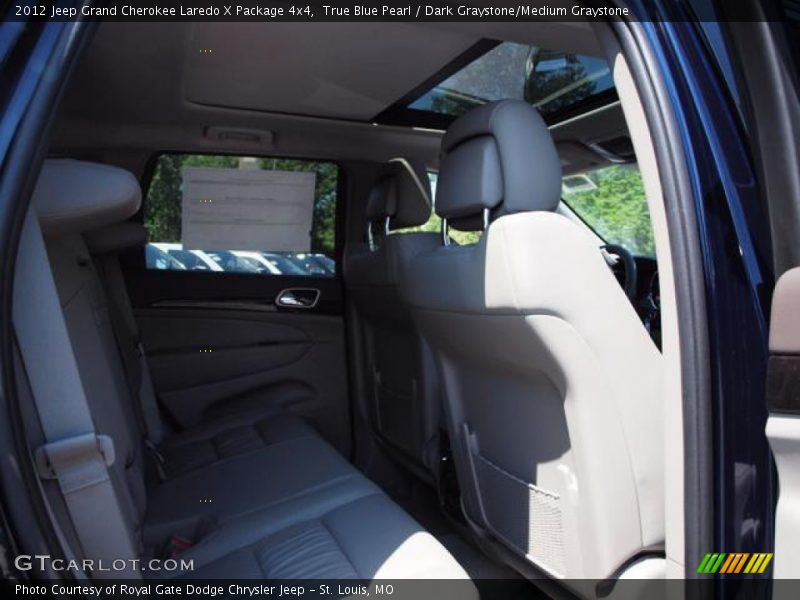 True Blue Pearl / Dark Graystone/Medium Graystone 2012 Jeep Grand Cherokee Laredo X Package 4x4