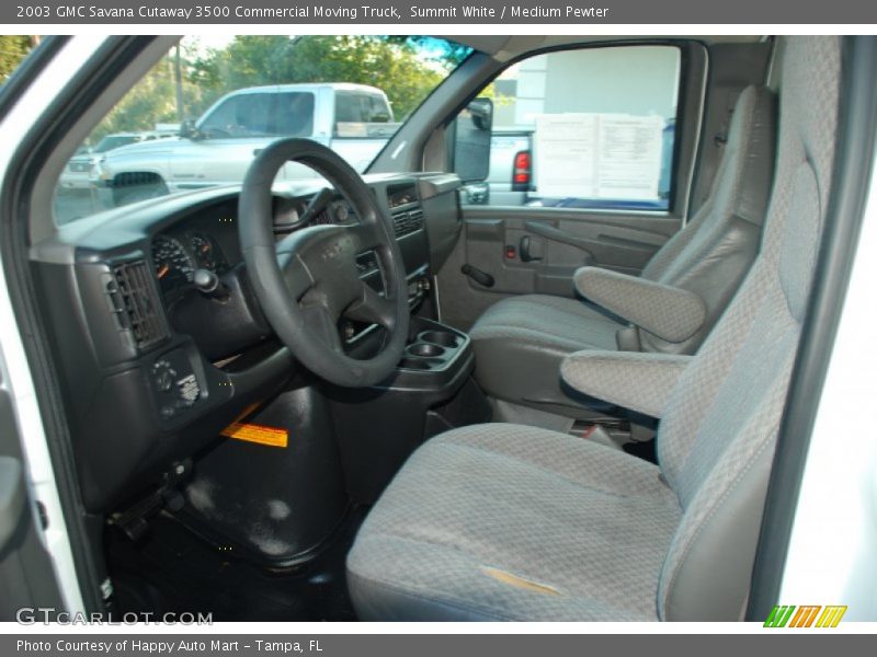 Summit White / Medium Pewter 2003 GMC Savana Cutaway 3500 Commercial Moving Truck