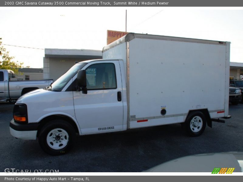 Summit White / Medium Pewter 2003 GMC Savana Cutaway 3500 Commercial Moving Truck