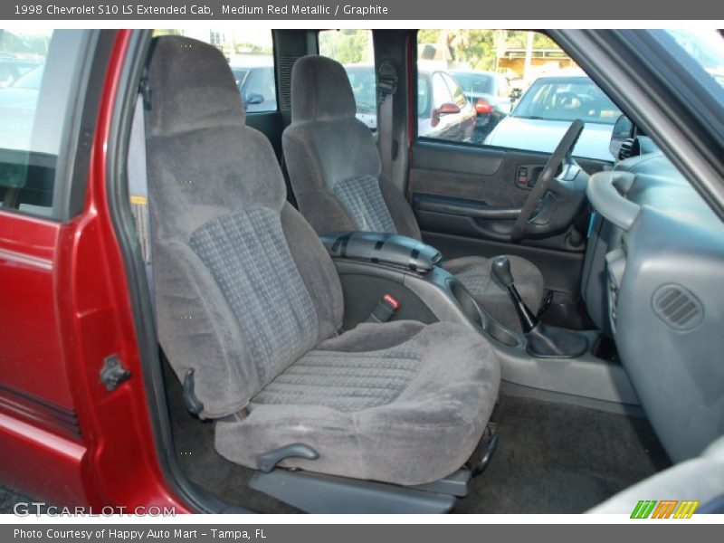 Medium Red Metallic / Graphite 1998 Chevrolet S10 LS Extended Cab