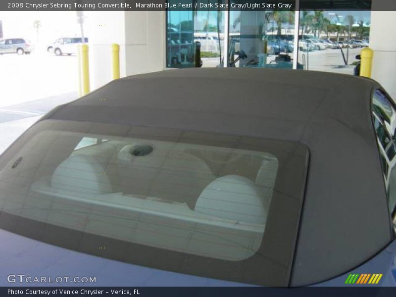 Marathon Blue Pearl / Dark Slate Gray/Light Slate Gray 2008 Chrysler Sebring Touring Convertible