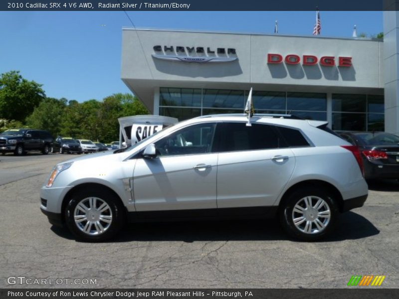 Radiant Silver / Titanium/Ebony 2010 Cadillac SRX 4 V6 AWD