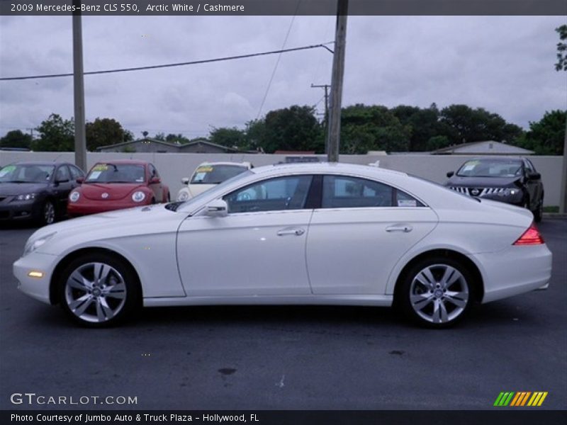 Arctic White / Cashmere 2009 Mercedes-Benz CLS 550