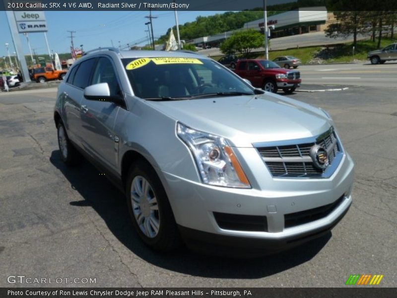 Radiant Silver / Titanium/Ebony 2010 Cadillac SRX 4 V6 AWD