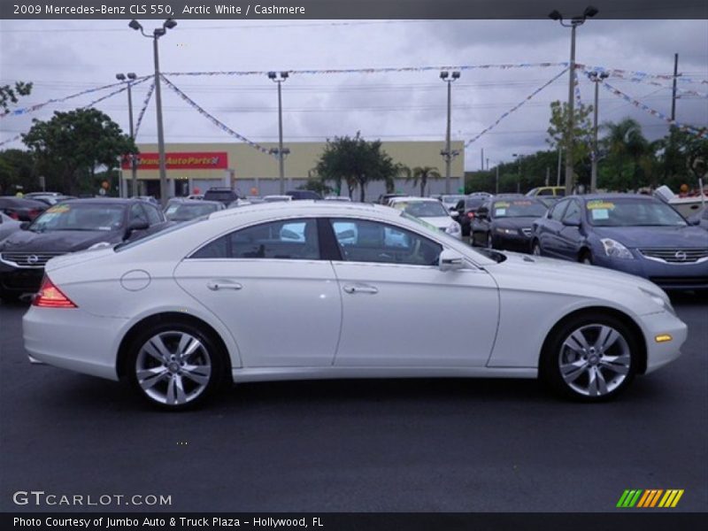 Arctic White / Cashmere 2009 Mercedes-Benz CLS 550