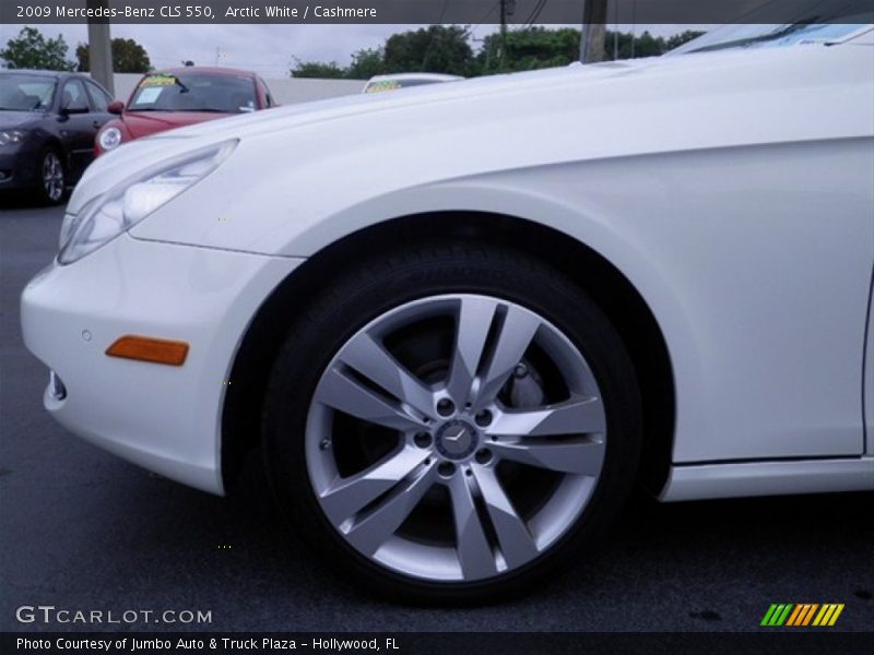 Arctic White / Cashmere 2009 Mercedes-Benz CLS 550