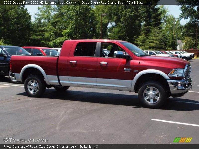 Deep Cherry Red Crystal Pearl / Dark Slate 2012 Dodge Ram 2500 HD Laramie Mega Cab 4x4