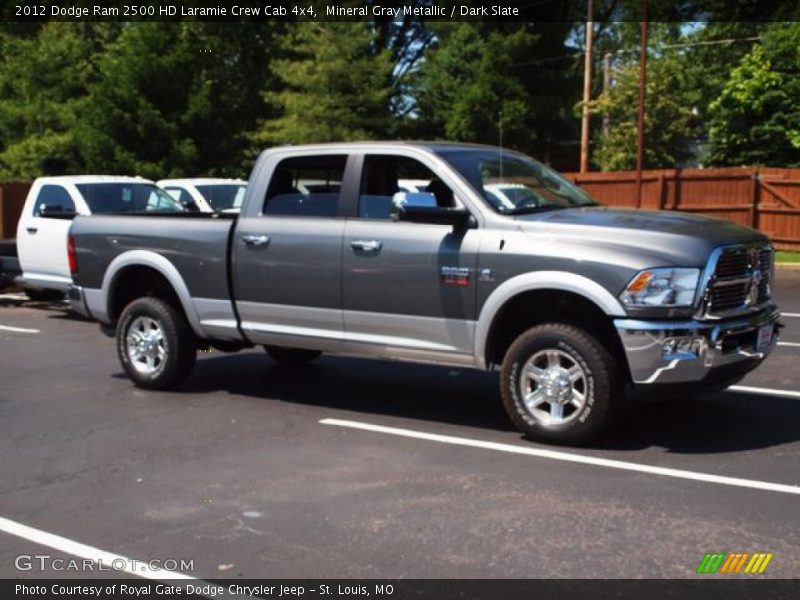 Mineral Gray Metallic / Dark Slate 2012 Dodge Ram 2500 HD Laramie Crew Cab 4x4
