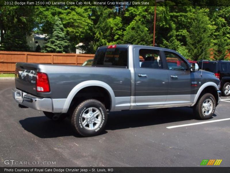 Mineral Gray Metallic / Dark Slate 2012 Dodge Ram 2500 HD Laramie Crew Cab 4x4