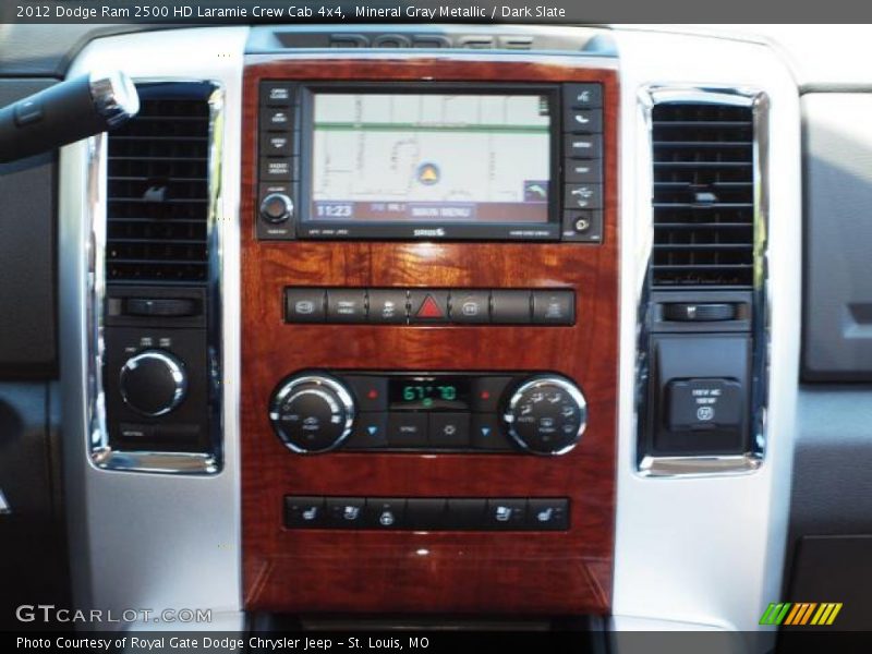 Mineral Gray Metallic / Dark Slate 2012 Dodge Ram 2500 HD Laramie Crew Cab 4x4