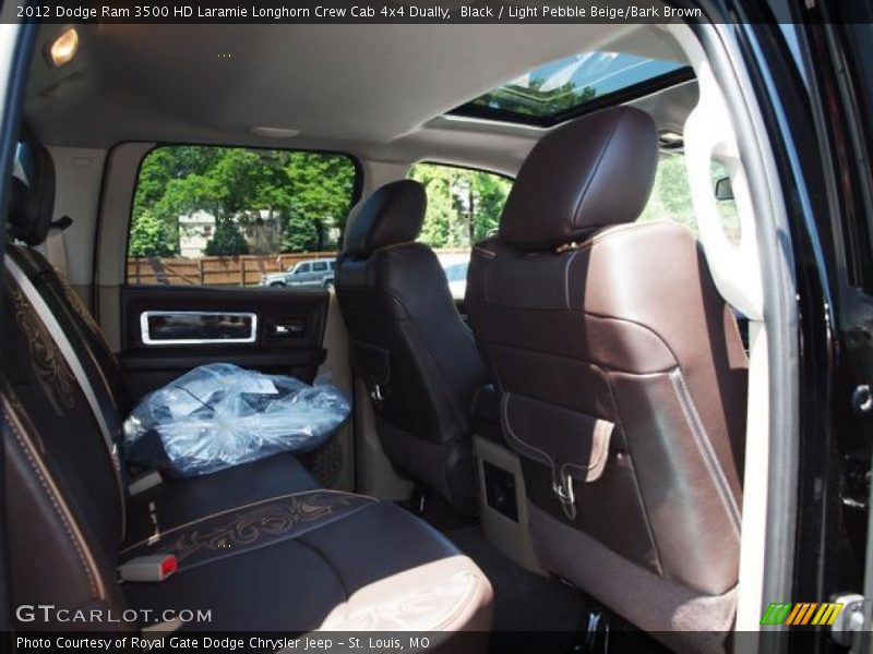 Black / Light Pebble Beige/Bark Brown 2012 Dodge Ram 3500 HD Laramie Longhorn Crew Cab 4x4 Dually