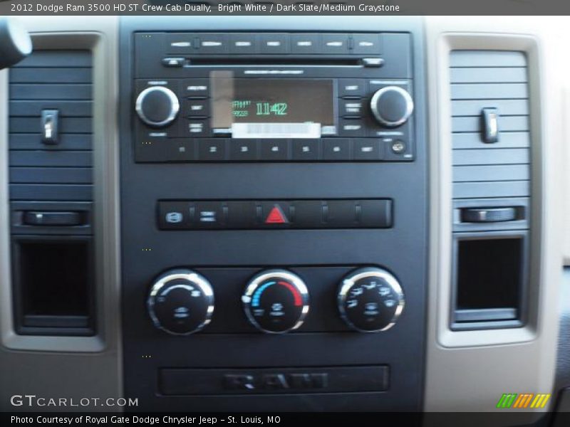 Bright White / Dark Slate/Medium Graystone 2012 Dodge Ram 3500 HD ST Crew Cab Dually