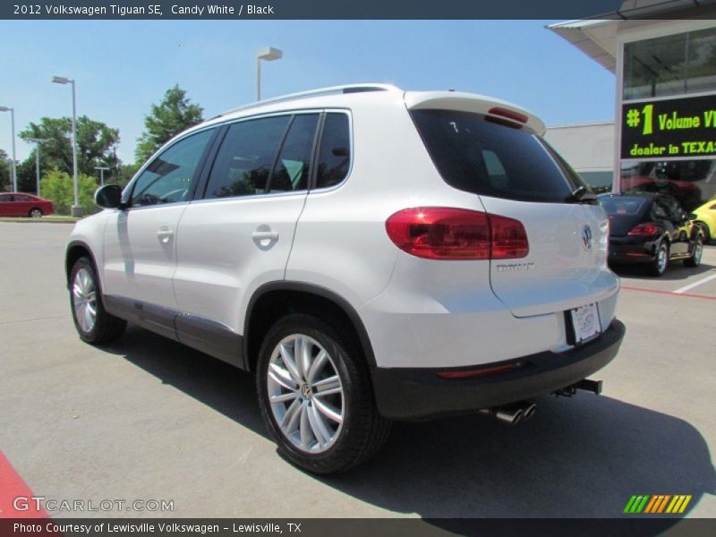 Candy White / Black 2012 Volkswagen Tiguan SE