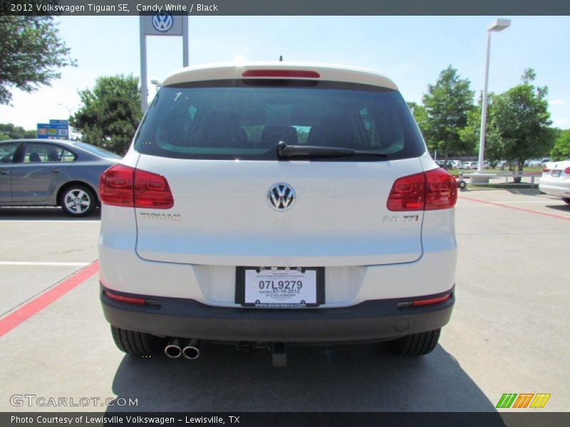Candy White / Black 2012 Volkswagen Tiguan SE