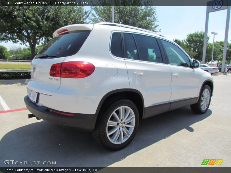 Candy White / Black 2012 Volkswagen Tiguan SE