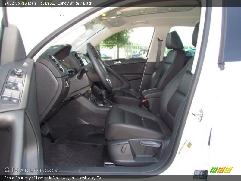 Candy White / Black 2012 Volkswagen Tiguan SE