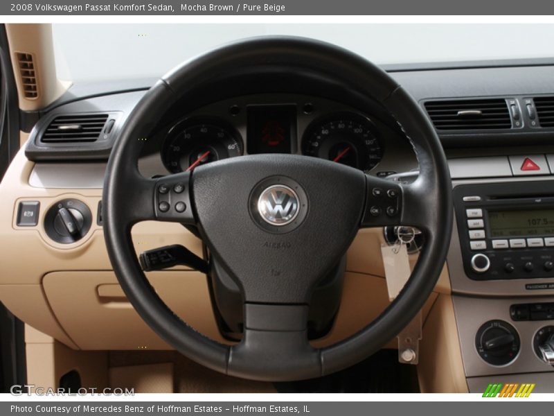 Mocha Brown / Pure Beige 2008 Volkswagen Passat Komfort Sedan