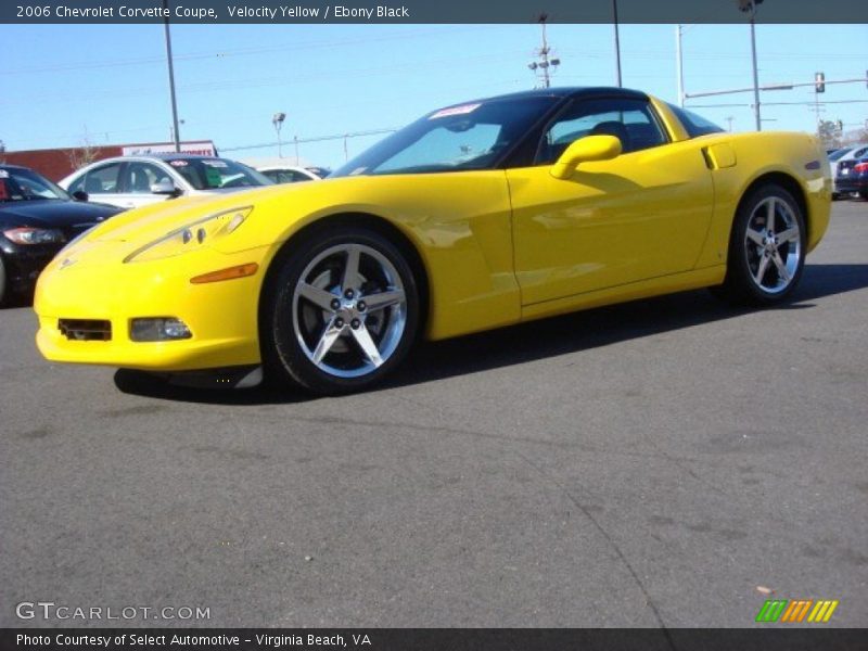 Velocity Yellow / Ebony Black 2006 Chevrolet Corvette Coupe