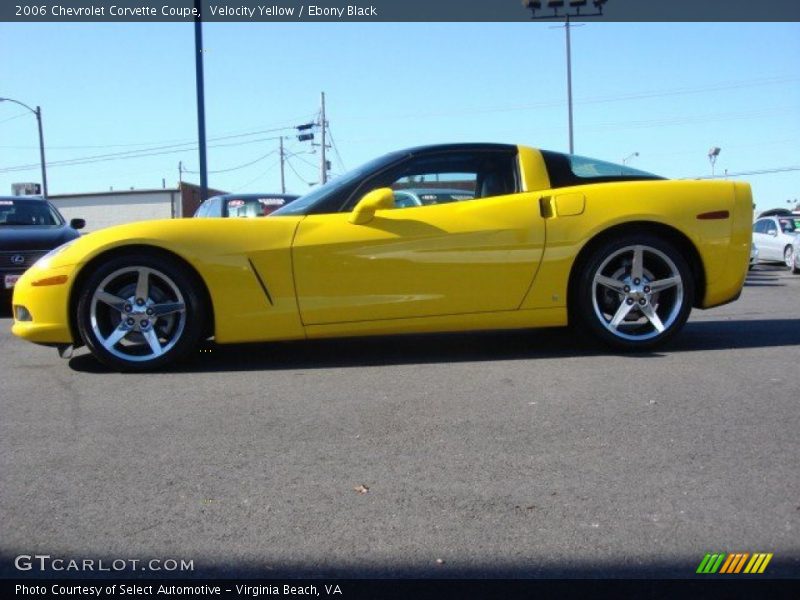 Velocity Yellow / Ebony Black 2006 Chevrolet Corvette Coupe