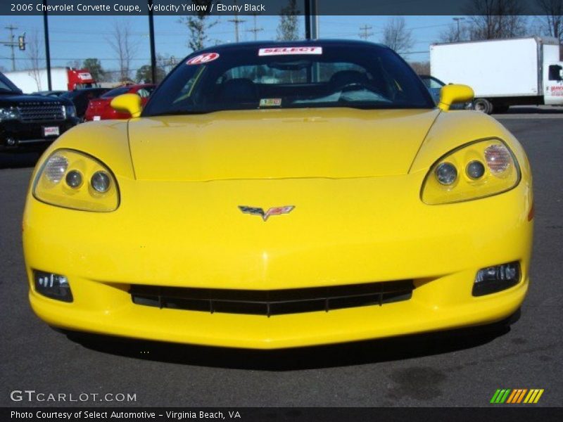 Velocity Yellow / Ebony Black 2006 Chevrolet Corvette Coupe