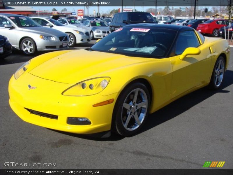 Velocity Yellow / Ebony Black 2006 Chevrolet Corvette Coupe