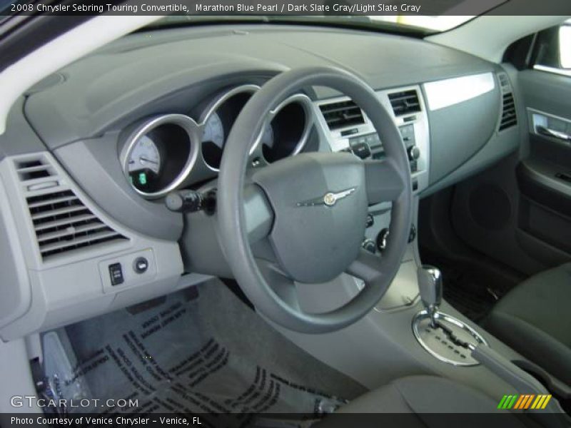Marathon Blue Pearl / Dark Slate Gray/Light Slate Gray 2008 Chrysler Sebring Touring Convertible