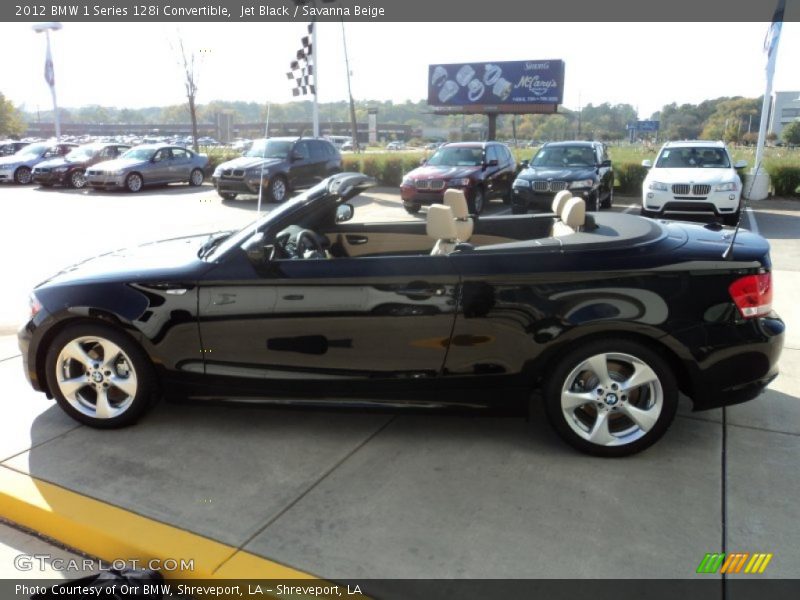Jet Black / Savanna Beige 2012 BMW 1 Series 128i Convertible