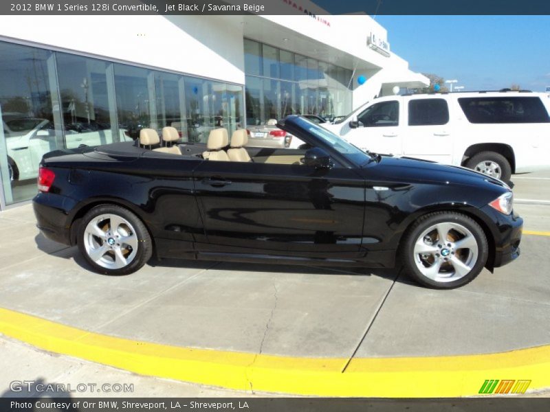 Jet Black / Savanna Beige 2012 BMW 1 Series 128i Convertible