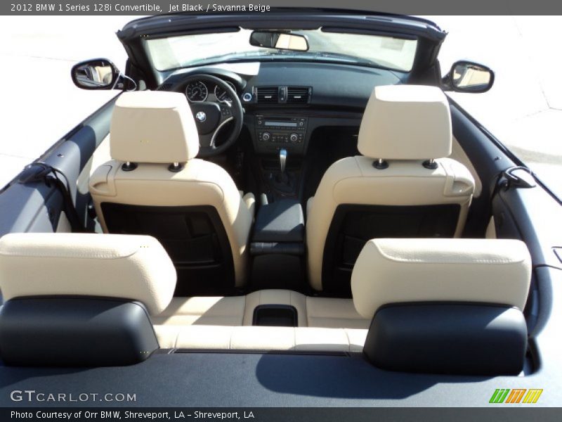 Jet Black / Savanna Beige 2012 BMW 1 Series 128i Convertible