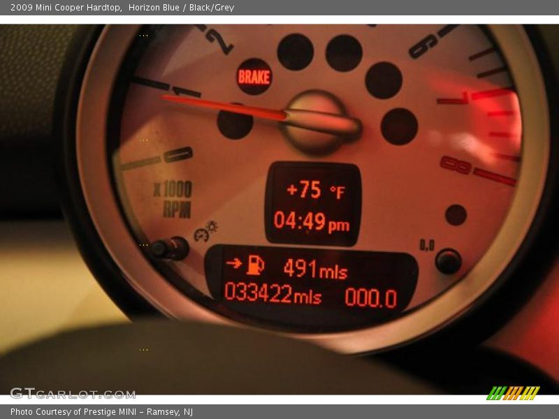 Horizon Blue / Black/Grey 2009 Mini Cooper Hardtop