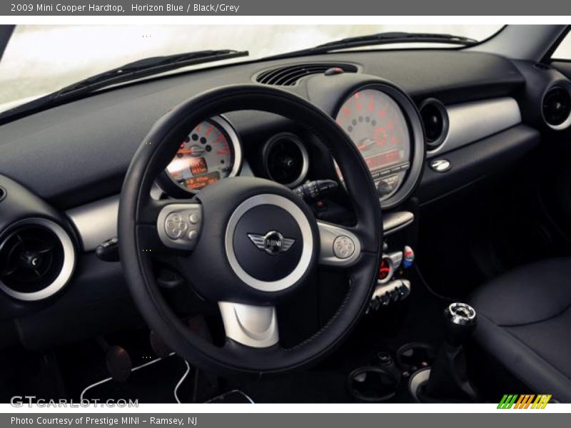 Horizon Blue / Black/Grey 2009 Mini Cooper Hardtop