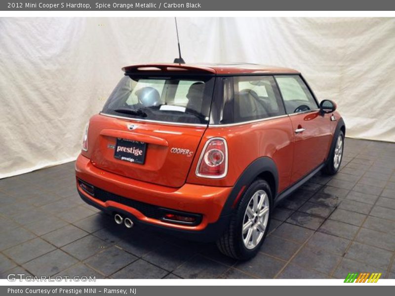 Spice Orange Metallic / Carbon Black 2012 Mini Cooper S Hardtop