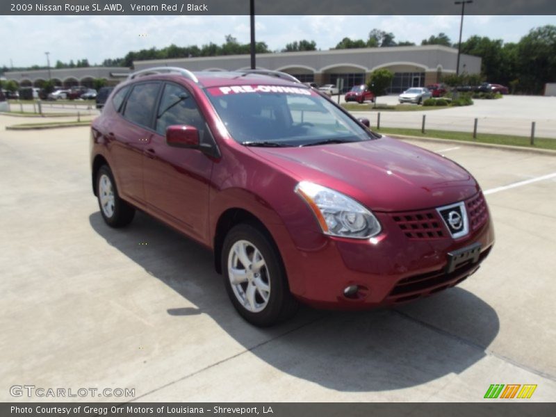 Venom Red / Black 2009 Nissan Rogue SL AWD