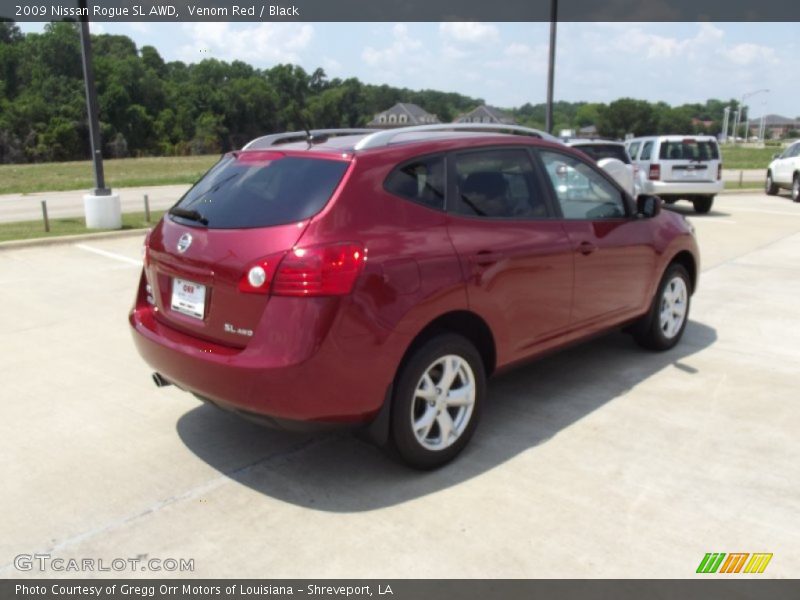 Venom Red / Black 2009 Nissan Rogue SL AWD