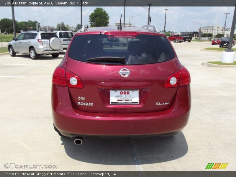 Venom Red / Black 2009 Nissan Rogue SL AWD