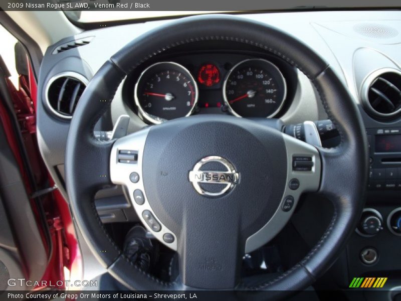 Venom Red / Black 2009 Nissan Rogue SL AWD