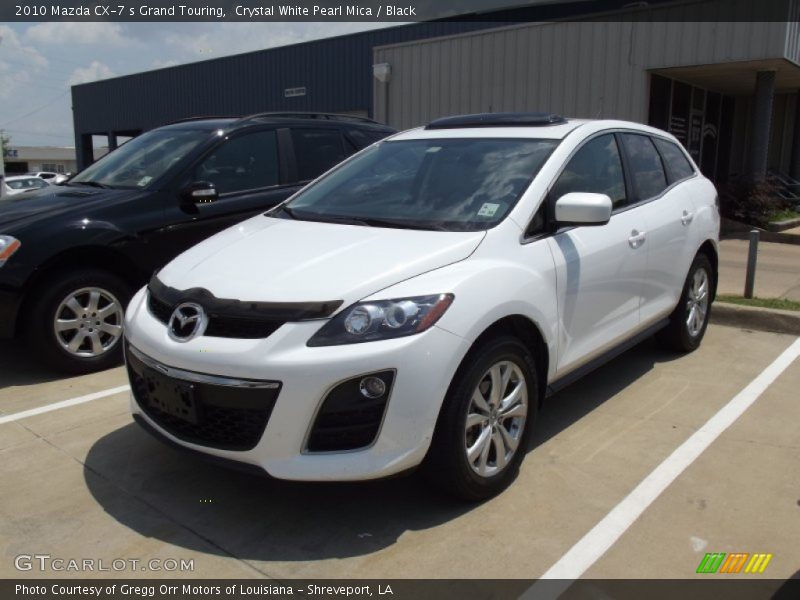 Crystal White Pearl Mica / Black 2010 Mazda CX-7 s Grand Touring