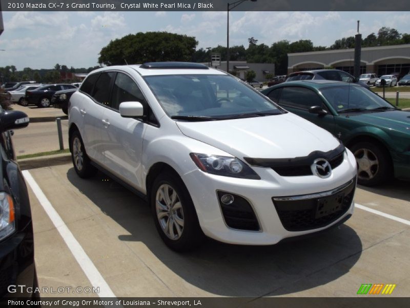 Crystal White Pearl Mica / Black 2010 Mazda CX-7 s Grand Touring