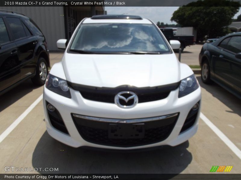 Crystal White Pearl Mica / Black 2010 Mazda CX-7 s Grand Touring