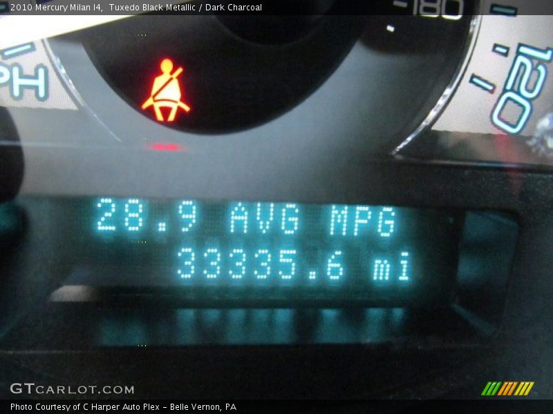 Tuxedo Black Metallic / Dark Charcoal 2010 Mercury Milan I4