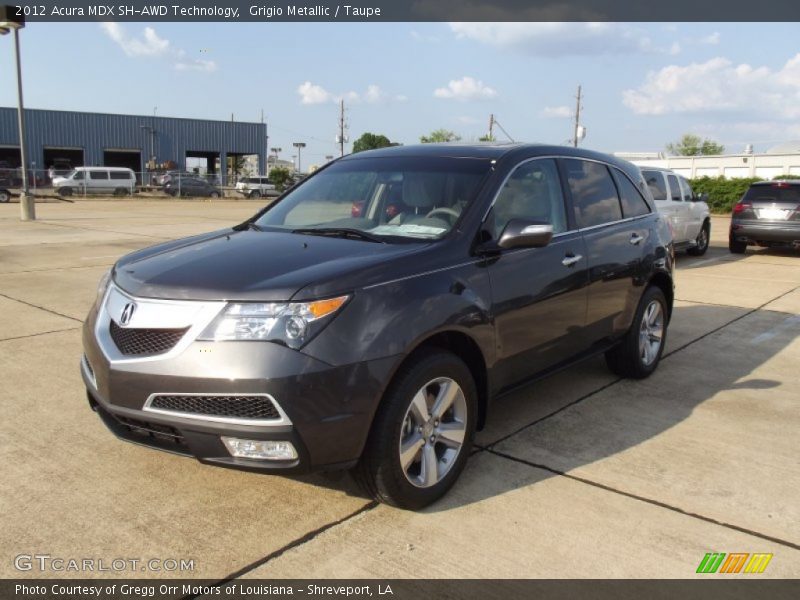 Grigio Metallic / Taupe 2012 Acura MDX SH-AWD Technology